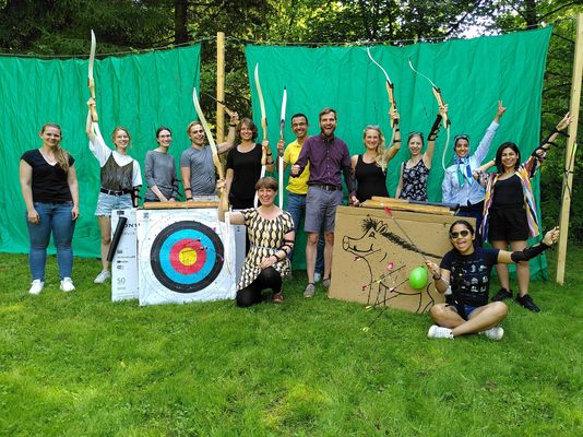 Biogenic Nanotherapeutics team excursion for archery